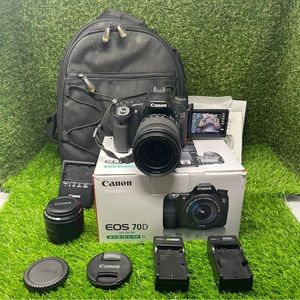 Canon EOS 70D 20.2 MP DSLR Camera Kit with EF-S 18-135mm f/3.5-5.6 IS STM Lens